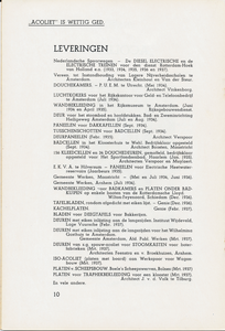 710702 Pagina 10 van de productbrochure van Acoliet, Industrieële Handelmaatschappij, Maliebaan 26 te Utrecht: Lijst ...